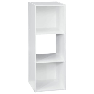 Closetmaid Stackable 3 Cube Shelving Unit Storage Organizer Cubeical, White