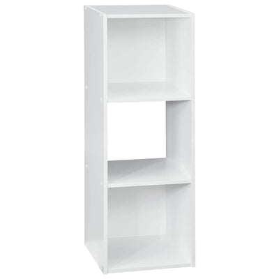 Closetmaid Home Stackable 3 Cube Cubeicals Organizer Storage, White (Used)