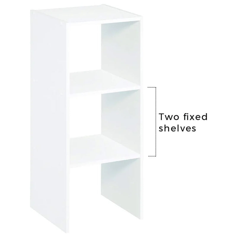 Closetmaid Home Stackable 2-Cube Cubeicals Organizer Storage, White (For Parts)