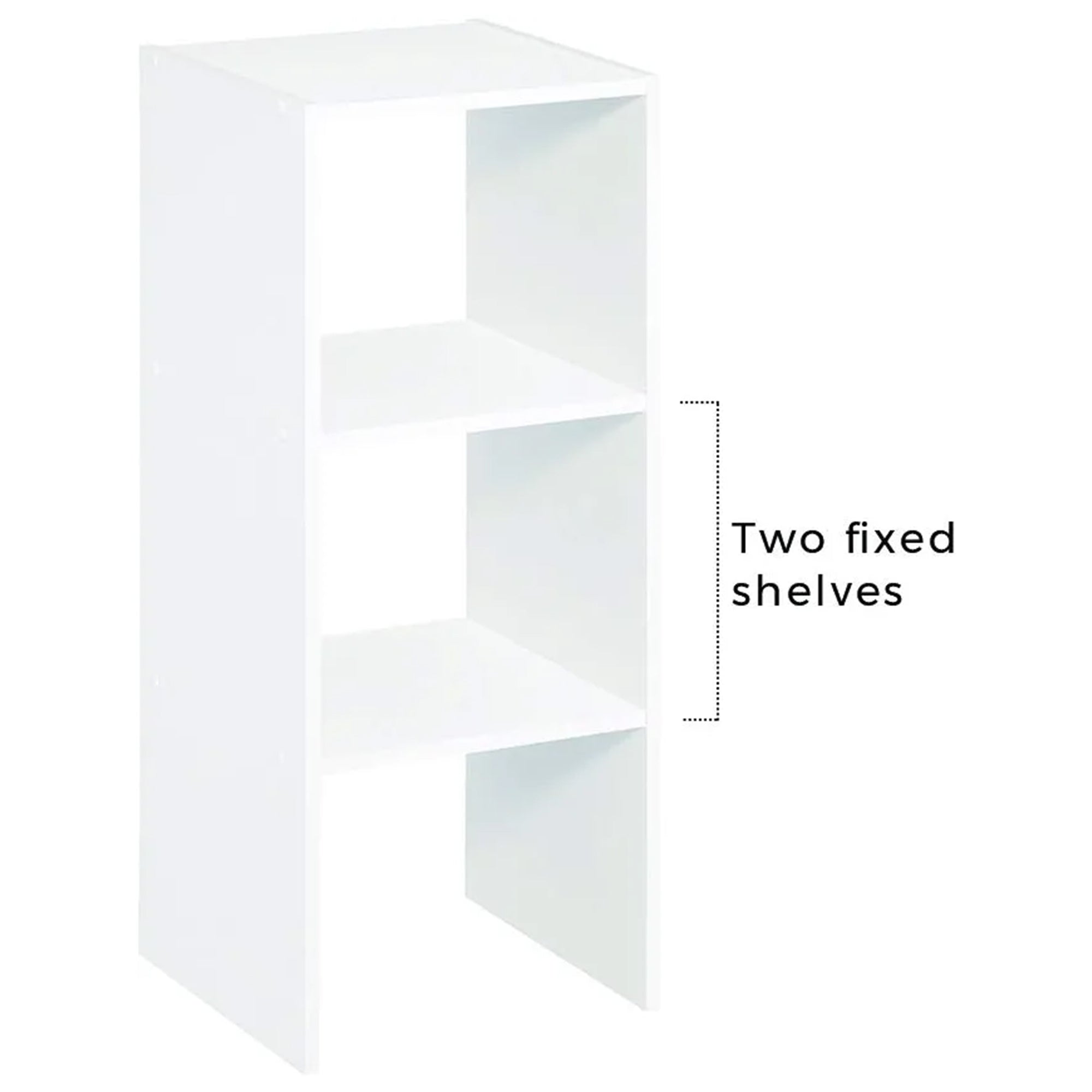 Closetmaid Home Stackable 2-Cube Cubeicals Organizer Storage, White (Used) - VMInnovations