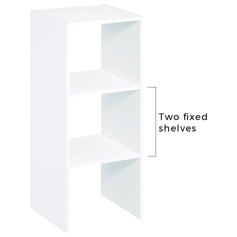 Closetmaid Home Stackable 2-Cube Cubeicals Organizer Storage, White (Used)