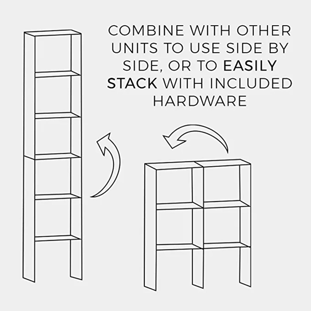 Closetmaid Home Stackable 2-Cube Cubeicals Organizer Storage, White (Used)