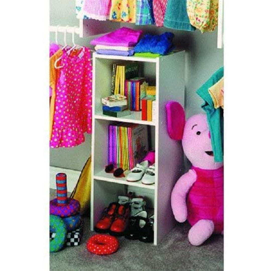 ClosetMaid Home Stackable 2-Cube Organizer Storage 31-Inch, White (Open Box)