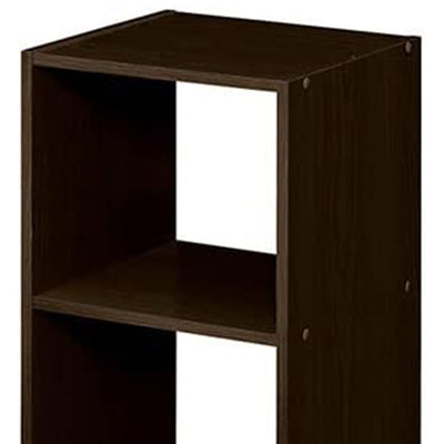 ClosetMaid Home Stackable 2-Cube Organizer Storage 31-Inch, Espresso (Open Box) - VMInnovations