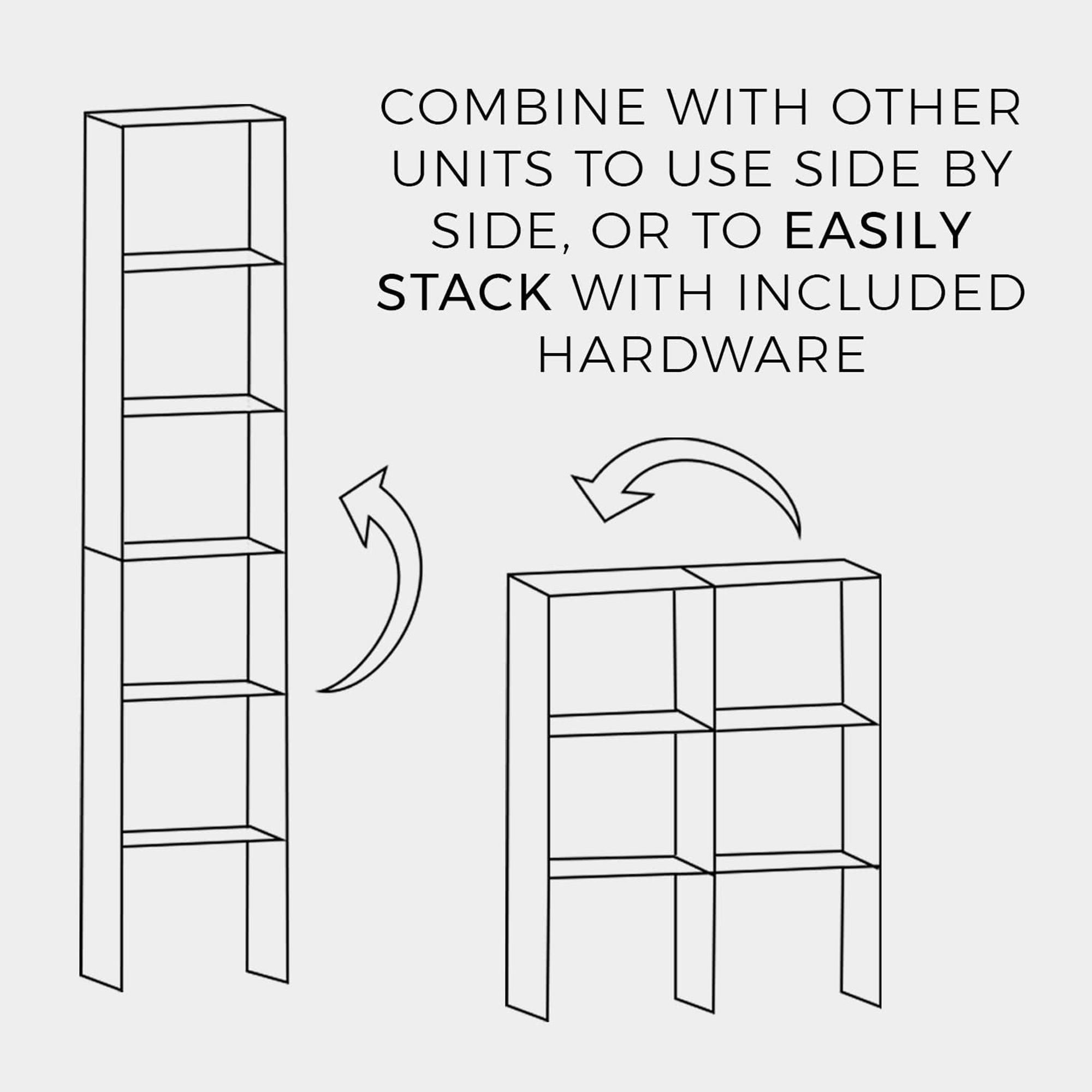 ClosetMaid Home Stackable 2-Cube Organizer Storage 31-Inch, Espresso (Open Box) - VMInnovations