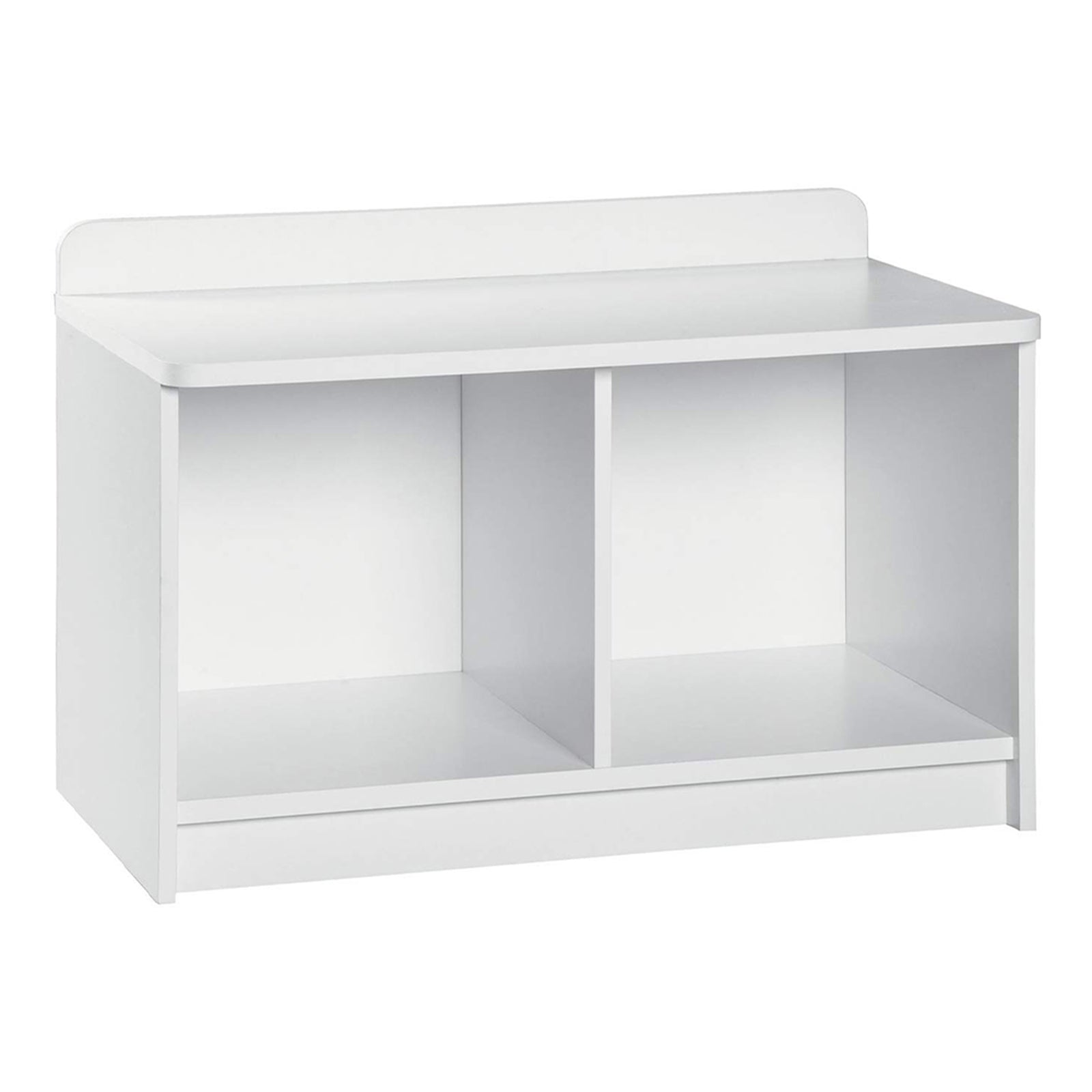 ClosetMaid Cubeical 149400 Heavy Duty Small Wood 2-Cube Storage Bench, White - VMInnovations