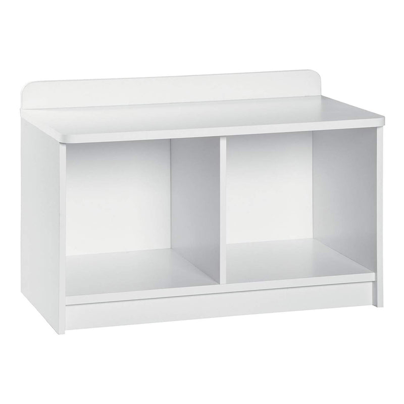 ClosetMaid Cubeical Heavy Duty Small Wood 2-Cube Storage Bench, White (Used)