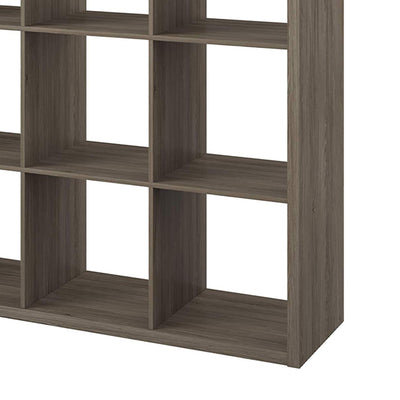 ClosetMaid Decorative Bookcase Open Back 9-Cube Storage Organizer, Graphite Gray