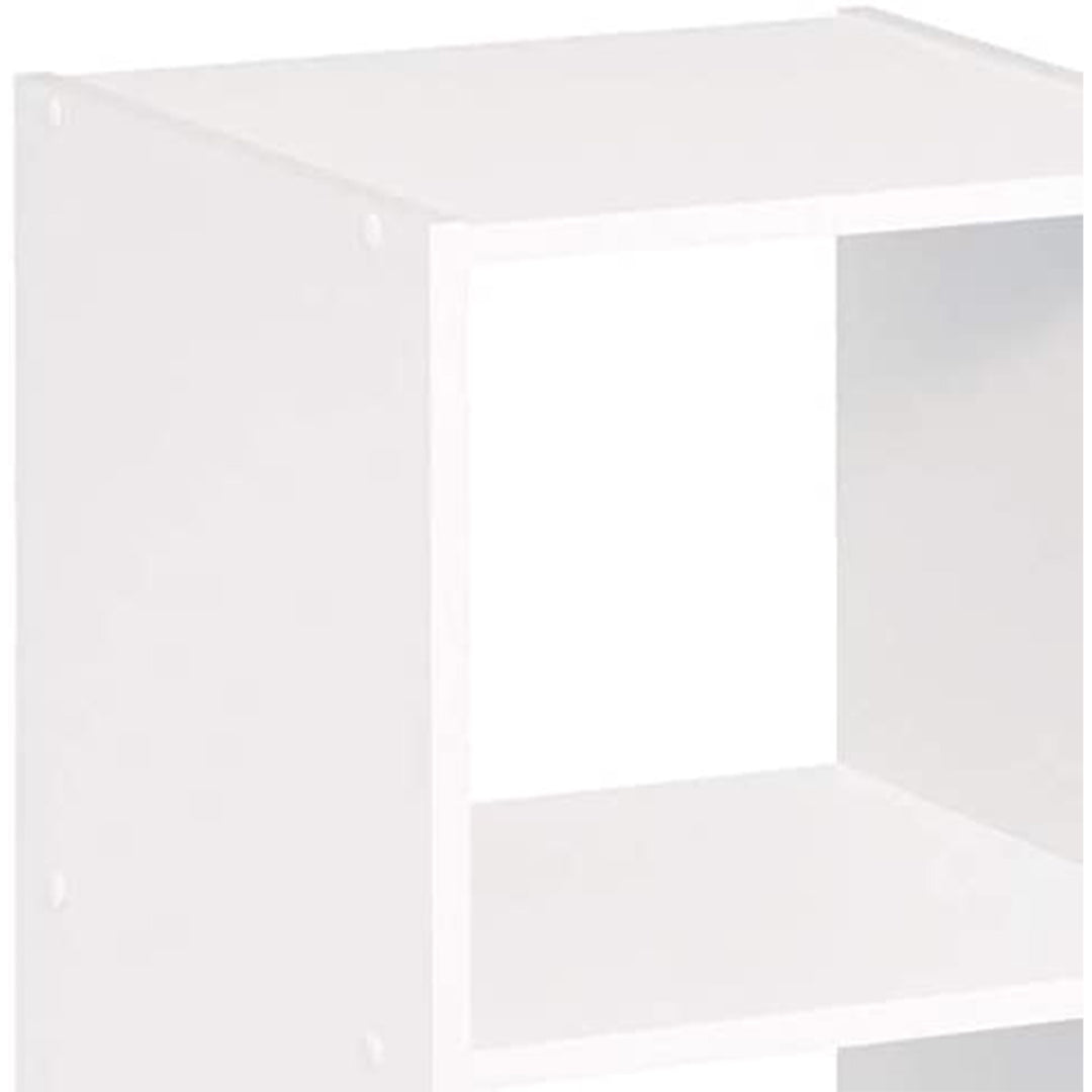 Decorative Media Storage Tower Bookcase with Drawer, White (Open Box)
