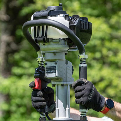 Titan 3.25 In Barrel 1.2 HP Gas Powered Fence Post Driver Pole Pounder(Open Box) - VMInnovations