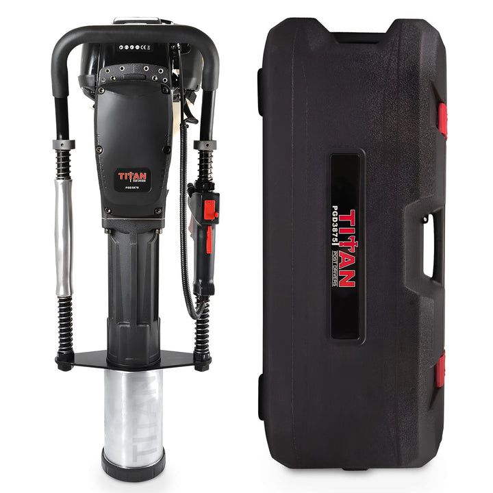 Titan 4 Inch Barrel 1.3 HP Gas Powered Fence Post Driver Pole Pounder (Open Box) - VMInnovations