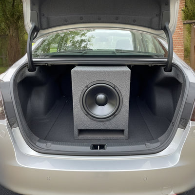 QPower QSBASS10 Single 10 Inch Vented Slot Ported Subwoofer Sub Enclosure Box - VMInnovations