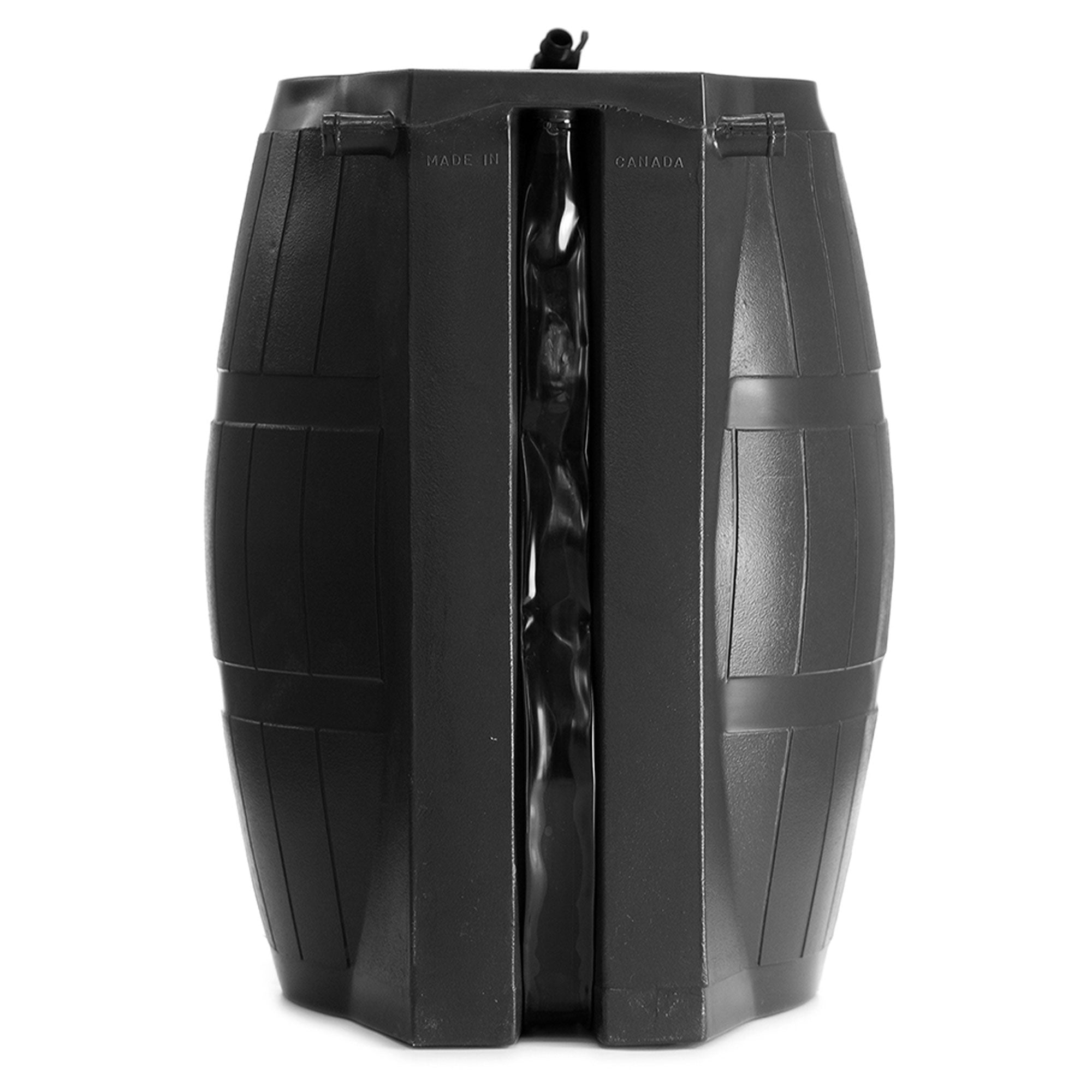 FCMP Outdoor 45-Gal BPA Free Home Rain Water Catcher Barrel, Black (For Parts)