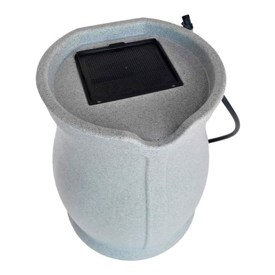 FCMP Outdoor Water Irrigation 45 Gal Catalina Rain Barrel, Granite (For Parts) - VMInnovations