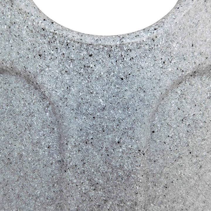 FCMP Outdoor Catalina 45 Gallon Water Outdoor Rain Catcher Barrel, Light Granite