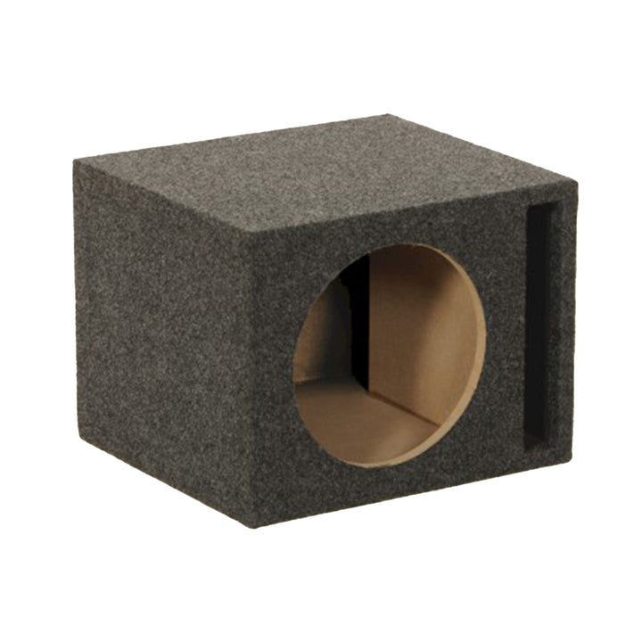 Q-Power QBASS10 Single 10" Vented Slot Ported Subwoofer Enclosure (Open Box) - VMInnovations