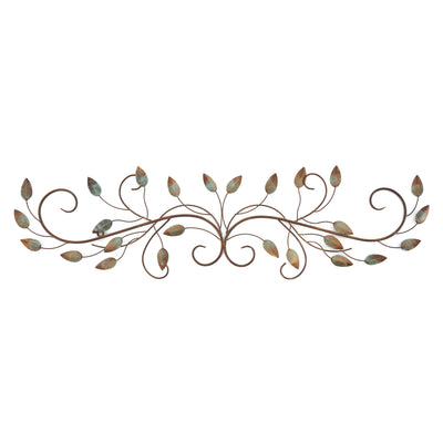 Stratton Home Decor Scroll Leaf 40x10 Inch Metal Wall Art Room Decoration (Used) - VMInnovations