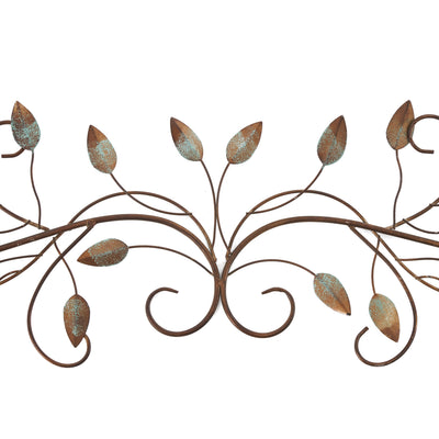 Stratton Home Decor Scroll Leaf 40x10 Inch Metal Wall Art Room Decoration (Used) - VMInnovations