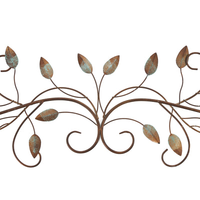 Stratton Home Decor Scroll Leaf 40x10 Inch Metal Wall Art Room Decoration (Used)