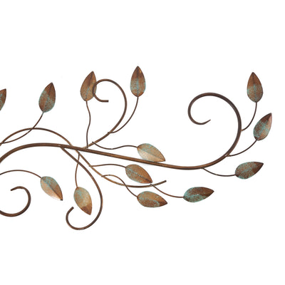 Stratton Home Decor Scroll Leaf 40x10 Inch Metal Wall Art Room Decoration (Used) - VMInnovations