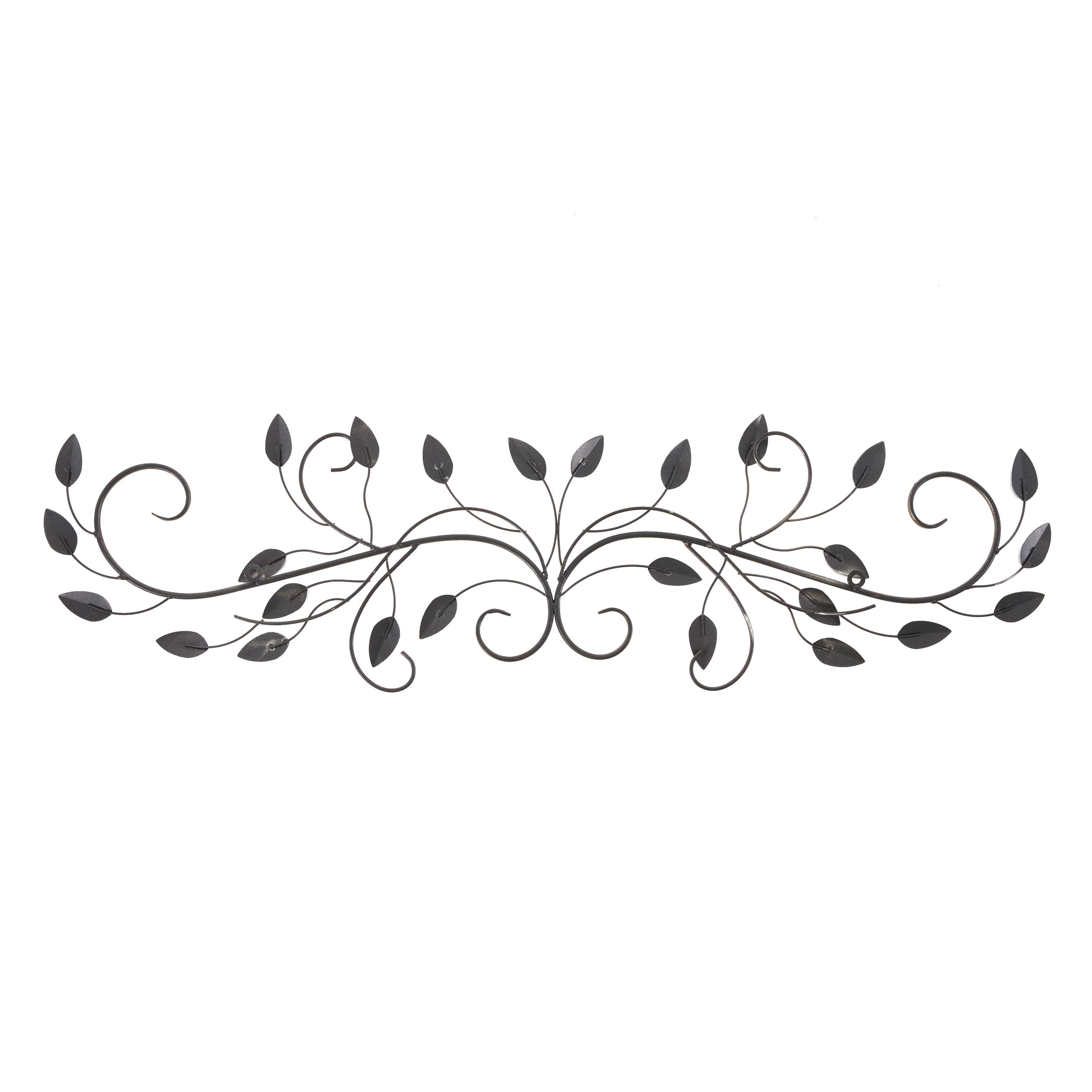 Stratton Home Decor Scroll Leaf 40x10 Inch Metal Wall Art Room Decoration (Used) - VMInnovations