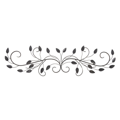 Stratton Home Decor Scroll Leaf 40x10 Inch Metal Wall Art Room Decoration (Used) - VMInnovations
