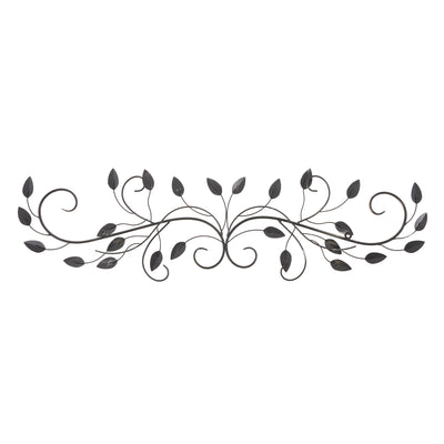 Stratton Home Decor Scroll Leaf 40x10 Inch Metal Wall Art Room Decoration (Used)