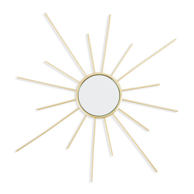 Stratton Home Mirror Metallic Modern Wall Art Decor Set of 3, Gold (Damaged)