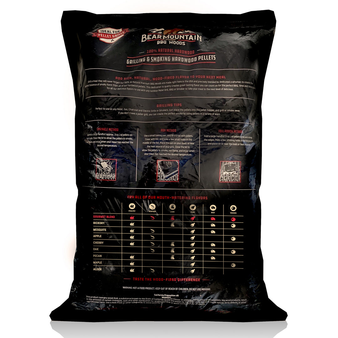 Bear Mountain BBQ All-Natural Hardwood Gourmet Blend Smoker Pellets, 20 Pounds - VMInnovations