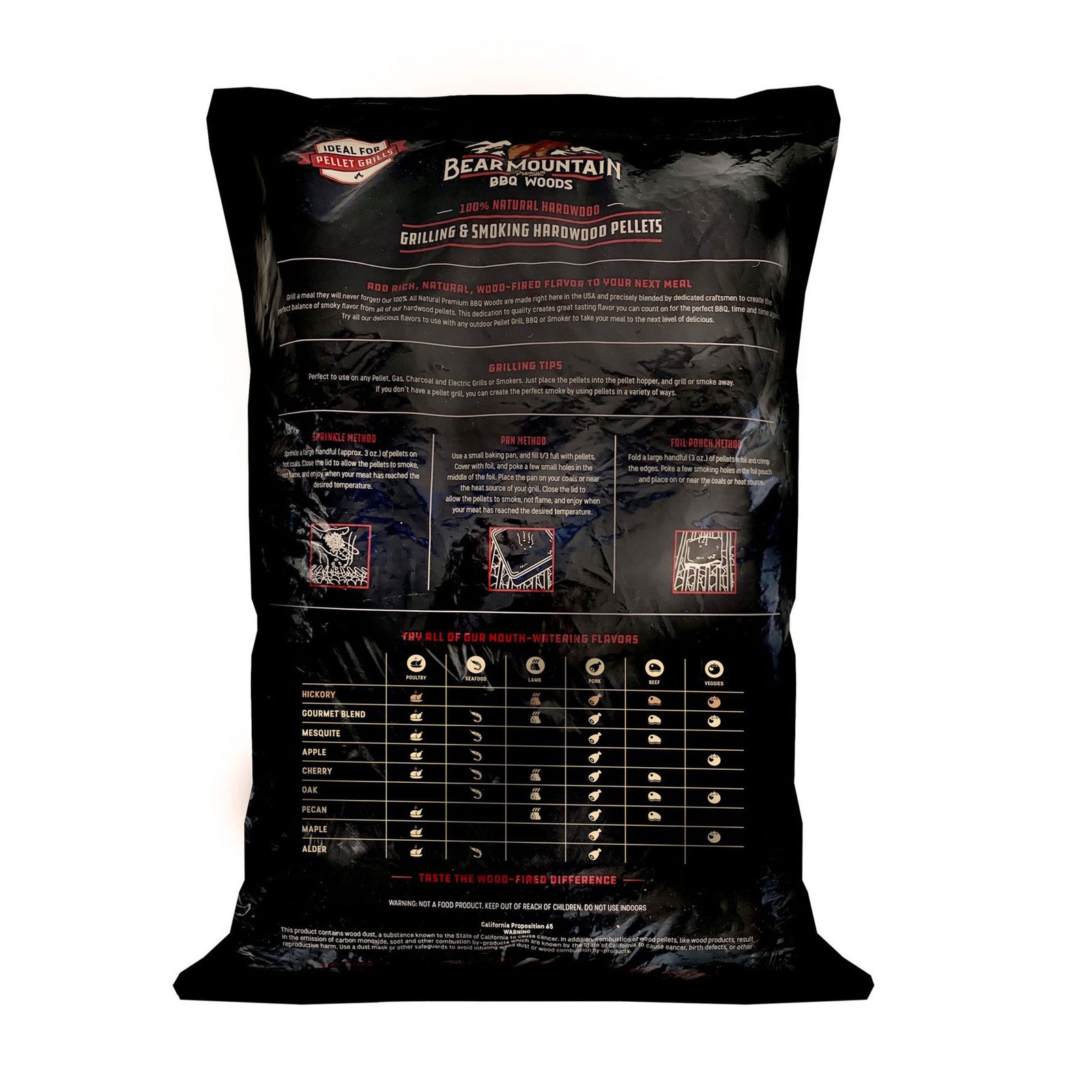 Bear Mountain BBQ All-Natural Hardwood Blend Smoker Pellets, 20 Pounds (Used) - VMInnovations