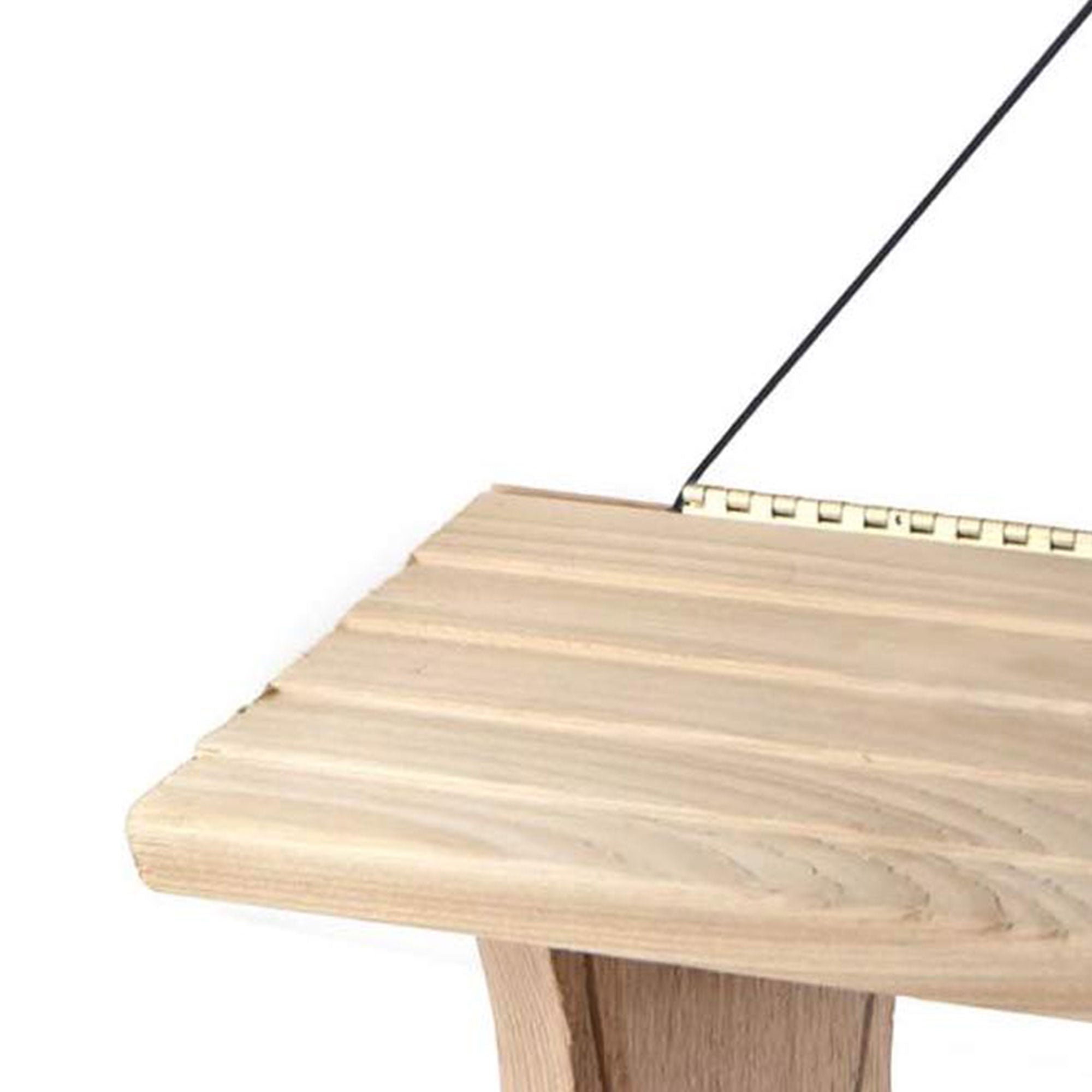 Woodlink Deluxe Cedar Wood Hanging Bird Feeder with Cable and Suet Cages, Brown - VMInnovations