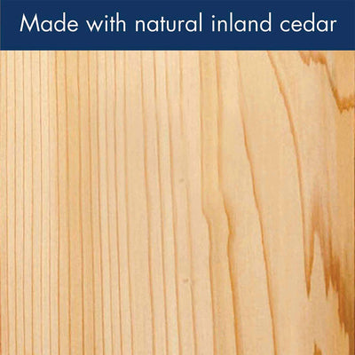 Woodlink Deluxe Cedar Wood Hanging Bird Feeder with Cable and Suet Cages, Brown - VMInnovations