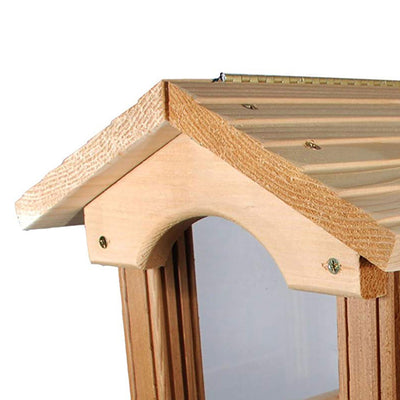 Woodlink PRO4 Large Capacity Ranch Style Red Cedar Wood Bird Feeder (Open Box)