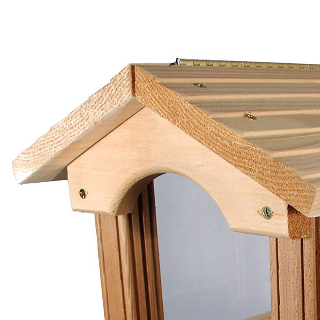 Woodlink PRO4 Large Capacity Ranch Style Red Cedar Wood Bird Feeder (Open Box)