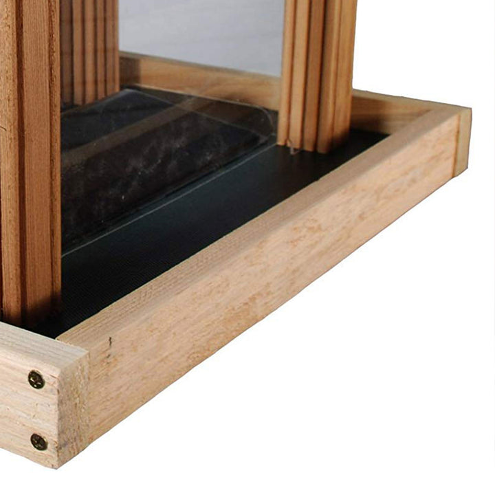 Woodlink PRO4 Large Capacity Ranch Style Red Cedar Wood Bird Feeder (Open Box) - VMInnovations