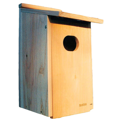 Woodlink WD1 Wood Duck Nesting House Box with 4 x 3 Inch Oval Entrance Hole - VMInnovations