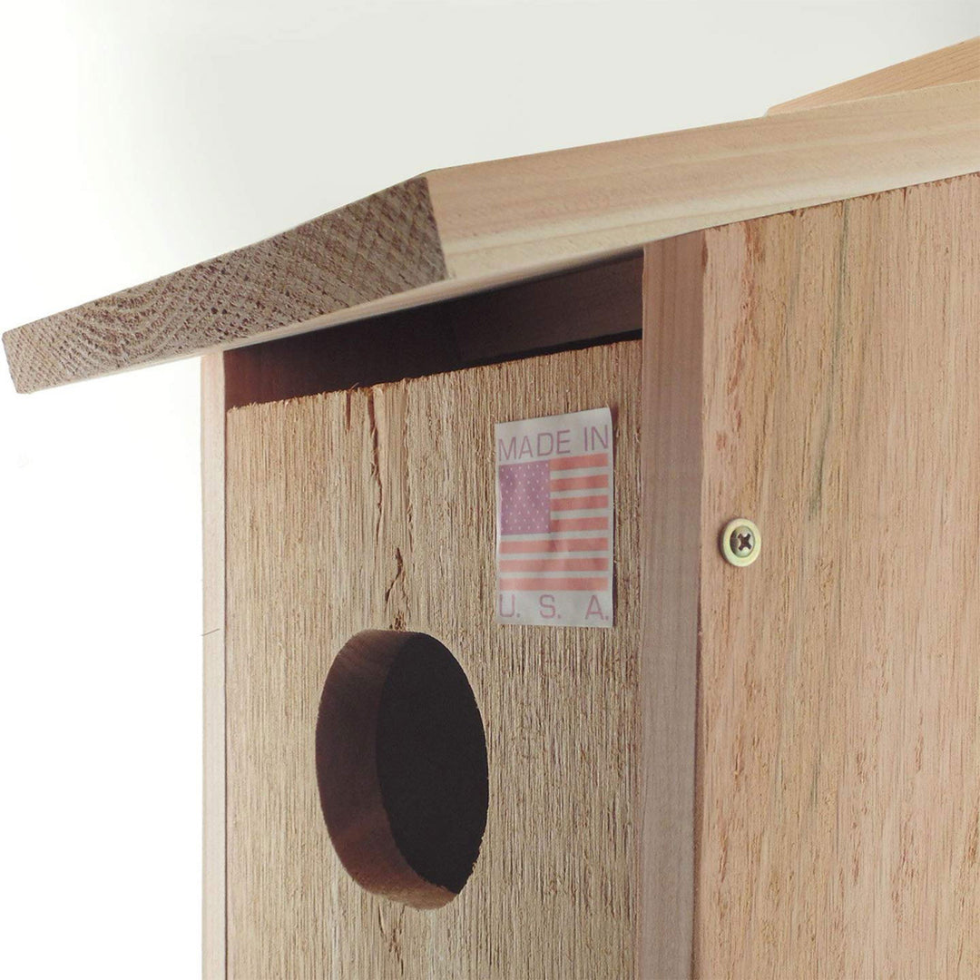 Woodlink WD1 Wood Duck House Box with 4 x 3-Inch Oval Entrance Hole (Open Box)