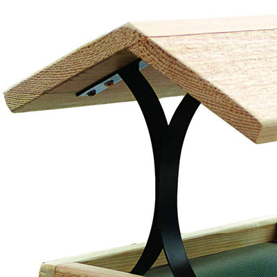 Woodlink Durable Natural Inland Cedar Fly-Thru Bird Mixed Seed Feeder (Open Box) - VMInnovations