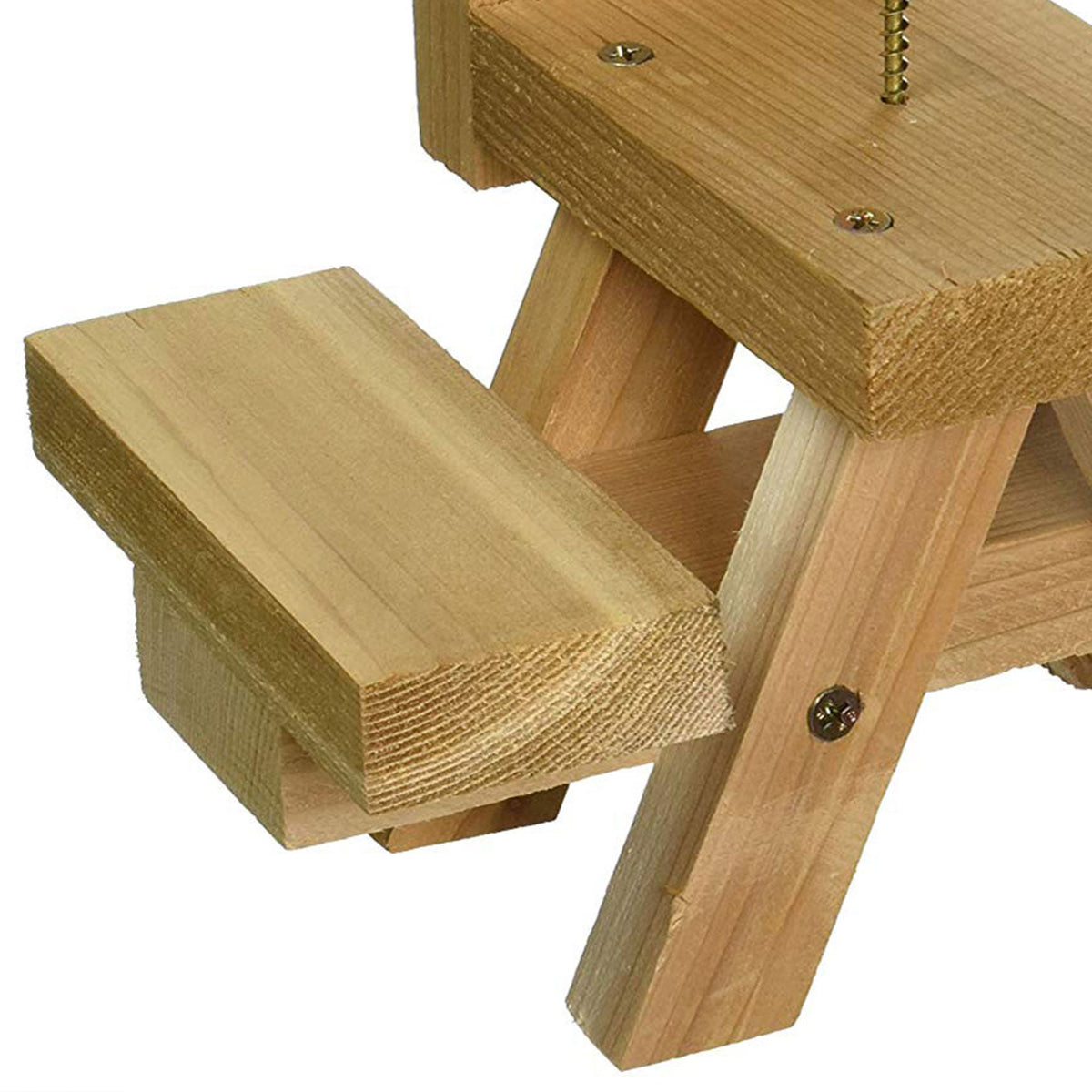 Woodlink Wooden Mini Picnic Table 1 Ear Corn Cob Squirrel Feeder Feeding Station