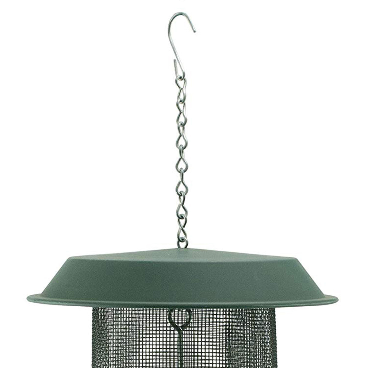 Woodlink Magnum 4-Quart Nyjer Thistle Seed Hanging Screen Bird Feeder, Green