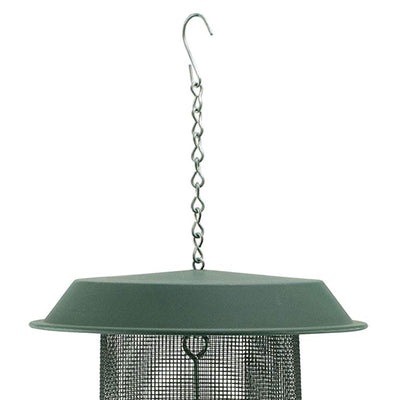 Woodlink Magnum 4-Quart Nyjer Thistle Seed Hanging Screen Bird Feeder, Green