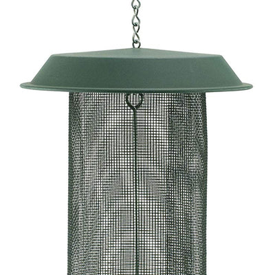 Woodlink Magnum 4-Quart Nyjer Thistle Seed Hanging Screen Bird Feeder, Green