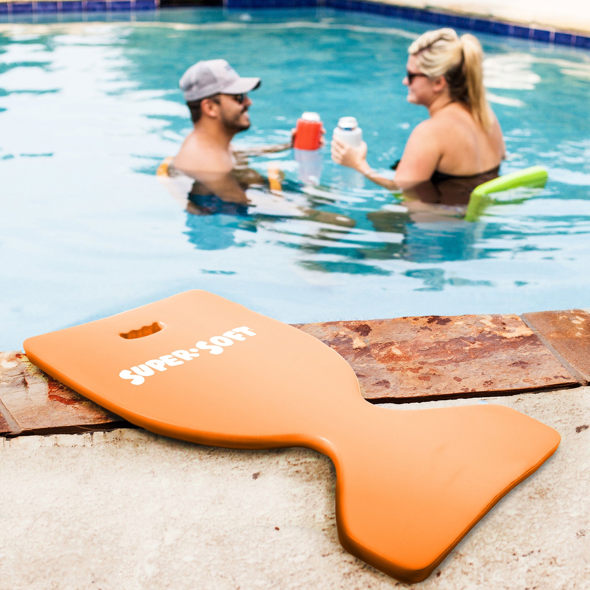 TRC Super Soft Foam Water Saddle Pool Lounger Float, Marina Blue (Used) - VMInnovations