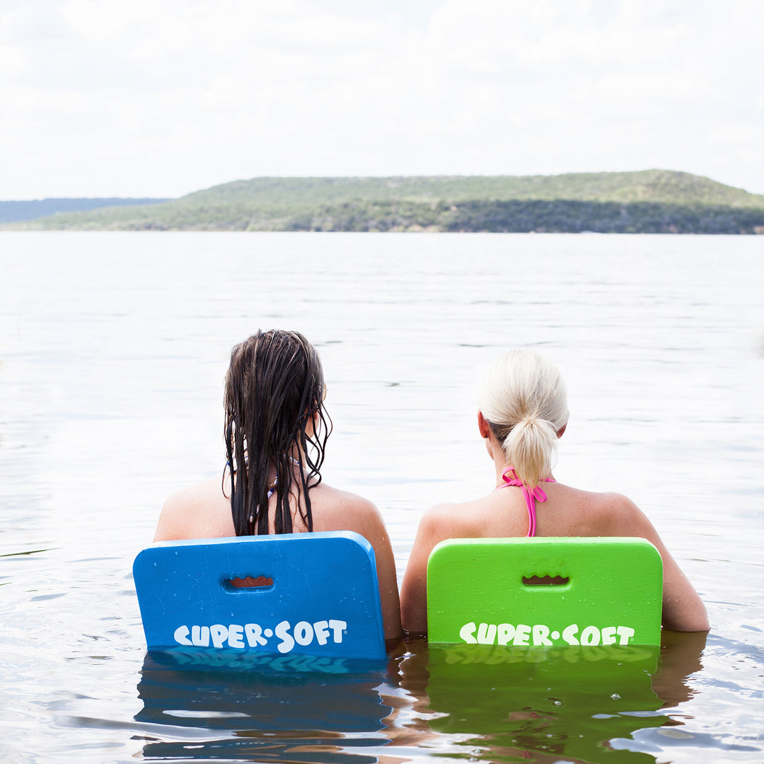 TRC Recreation Super Soft Foam Water Saddle Pool Float, Marina Blue (Open Box) - VMInnovations