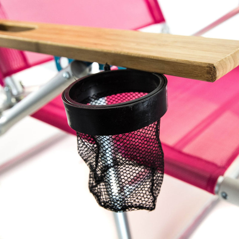 Ostrich 3-N-1 Light Aluminum Multi-Position Reclining Beach Chair, Pink (3 Pack)