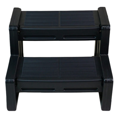 Vinyl Works 22 Inch Junior Resin Multi Purpose Home Spa and Hot Tub Steps, Black - VMInnovations
