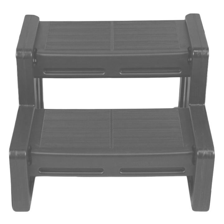 Vinyl Works 22 Inch Junior Resin Multi Purpose Home Spa and Hot Tub Steps, Gray - VMInnovations