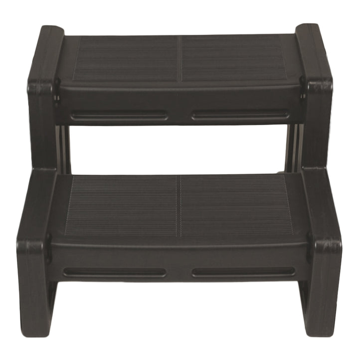 Vinyl Works 22 Inch Junior Resin Multi Purpose Home Spa and Hot Tub Steps, Mocha - VMInnovations