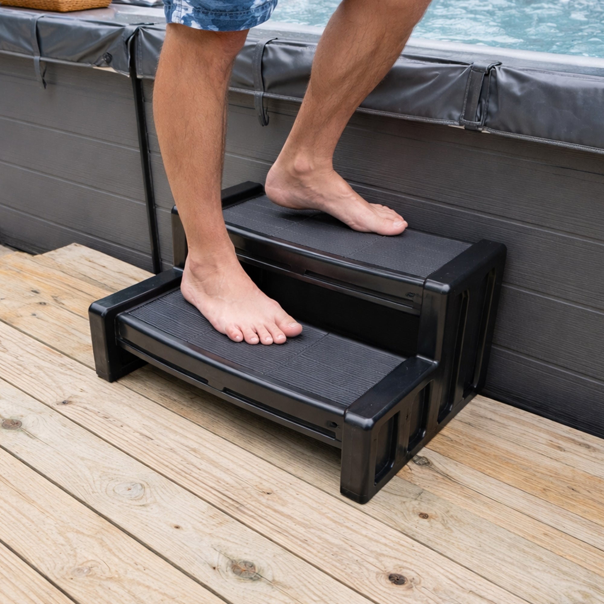Vinyl Works 29 Inch Resin Multi Purpose Home Spa and Hot Tub Steps (Open Box)