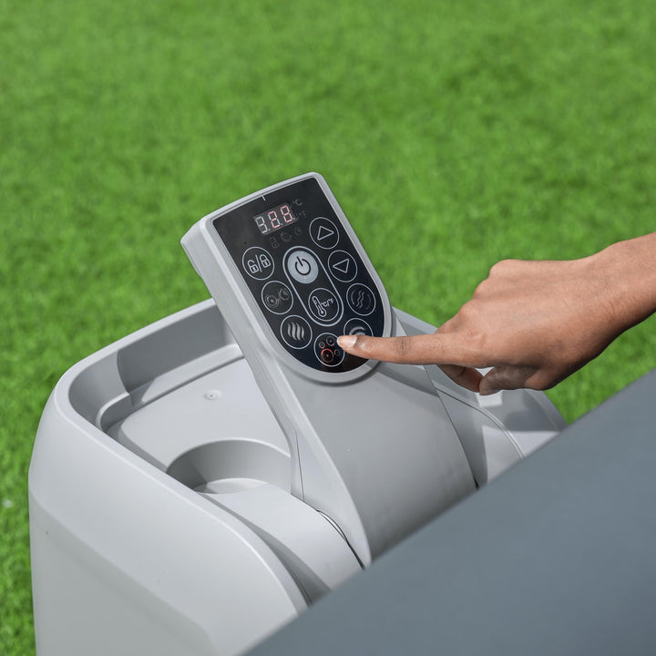 Coleman SaluSpa 4 Person Portable Inflatable Square Hot Tub & 12 Bestway Filters - VMInnovations